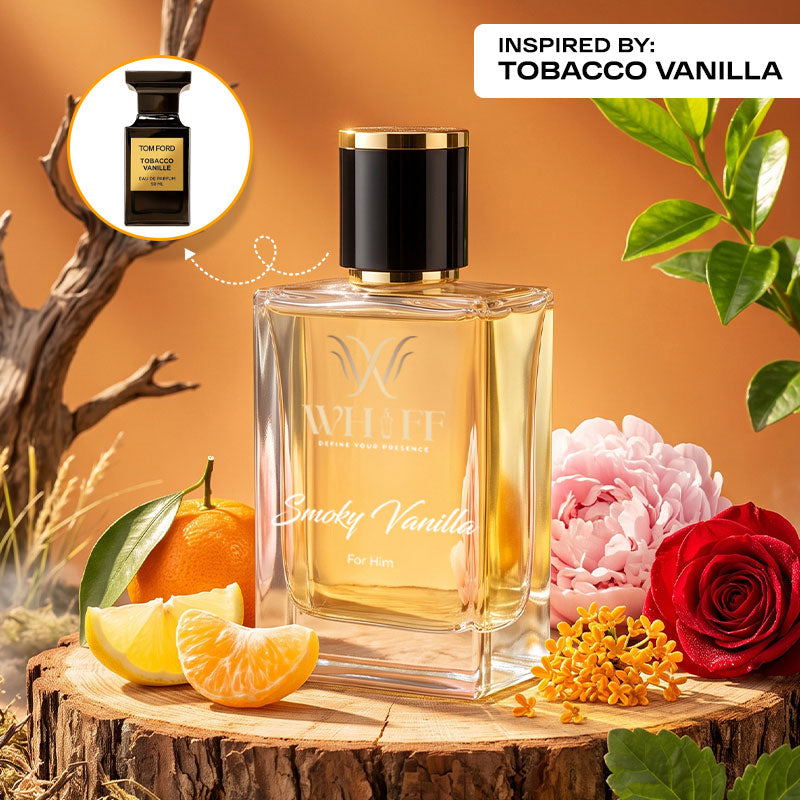 Whiff Smoky Vanilla for Her & Him – Sweet Spicy Tobacco – 50ml